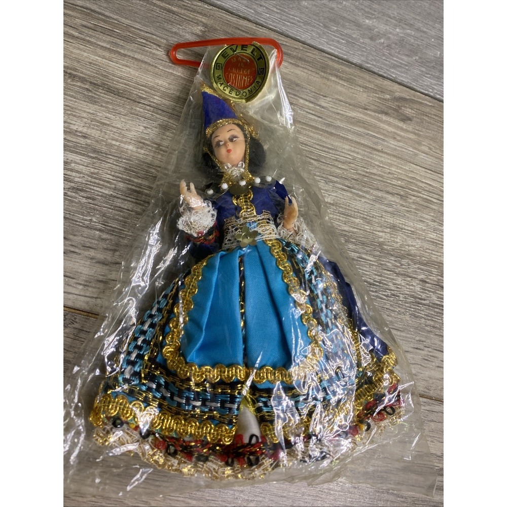 VTG Evelt Macedonia Doll Made In Greece 8" New Sealed (BD)